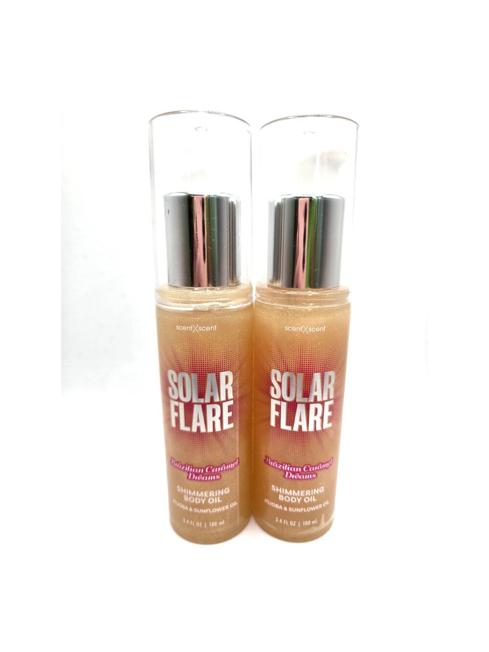 NEW Scent x Scent Solar Flare Shimmering Body Oil Brazilian Caramel Dreams